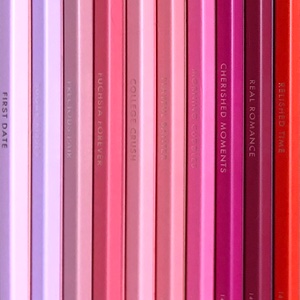 フェリシモ500色色鉛筆No.4。可愛い色のピンク系色鉛筆(*^-^*)